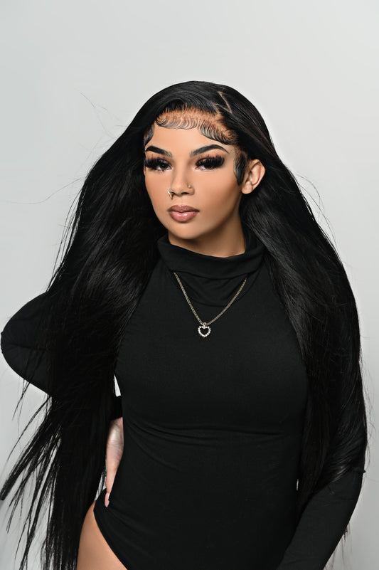 13x4 Straight Jet Black Wig